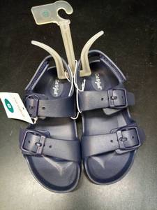 lot 1159 image: Cat & Jack Navy Blue Buckle Sandals Size 6 - Retail $13