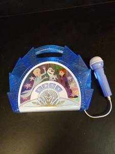lot 1160 image: Disney Frozen Karaoke Machine with Microphone - Retail $15