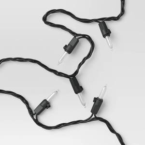 lot 1199 image: 100ct LED Outdoor Miniature String Lights Black - Threshold - Retail $10
