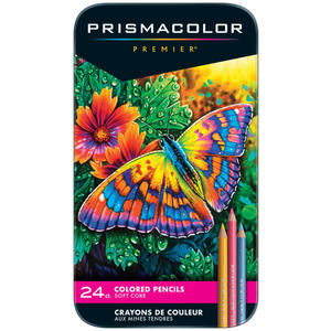 lot 1264 image: Prismacolor Premier Colored Pencils  Soft Core  24 Count - Retail $17