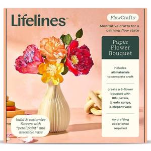 lot 1310 image: Lifelines FlowCrafts- Paper Flower Bouquet - Retail $20