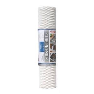 lot 1319 image: Con-Tact Brand Grip Premium Non-Adhesive Shelf Liner- Thick Grip White (18x 8) Drawer & Cabinet Liners - Retail $19