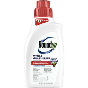 lot 1320 image: Roundup Weed & Grass Killer Concentrate  Best Around Flower Beds  Walkways or Fences  35.2oz - Retail $49