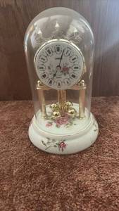 lot 60611 image: Linden Anniversary Clock with Glass Dome - Retail $15