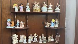 lot 60627 image: Large Collection of Decorative Angel Figurines and Porcelain Children - Retail $75