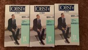 lot 60667 image: JOBST Mens Support Socks Size 8-15 mmHg Compression Hosiery Set - Retail $25