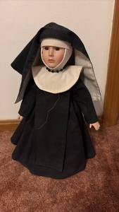 lot 60686 image: Nun Doll in Traditional Black Habit - Retail $25