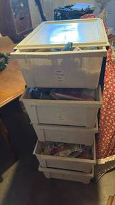 lot 60735 image: Craft Storage Organizer with Multiple Drawers - Retail $25