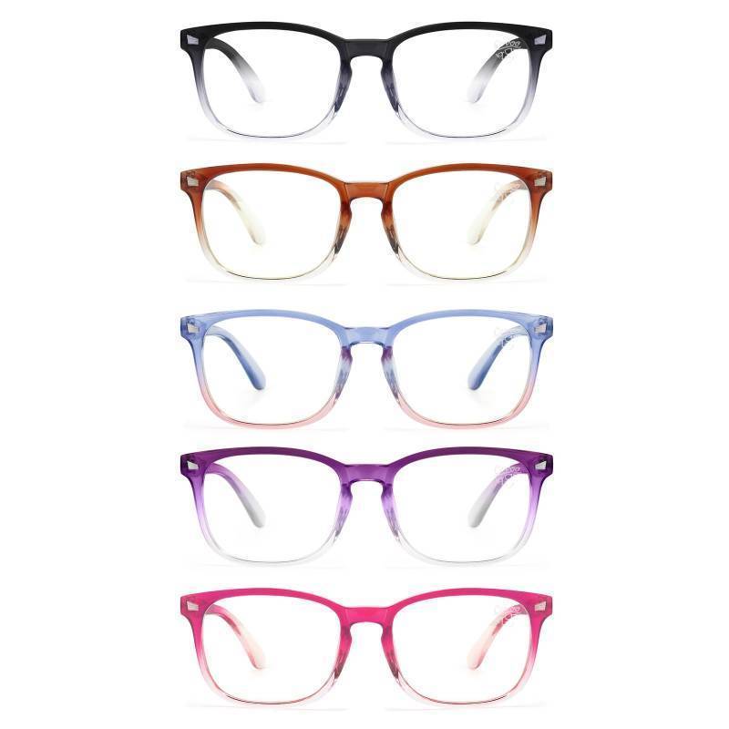 lot 26310 image: Reading Glasses for Women - Lightweight, Comfortable Fit, Clear Vision - Blue Light Blocking - Retail $49