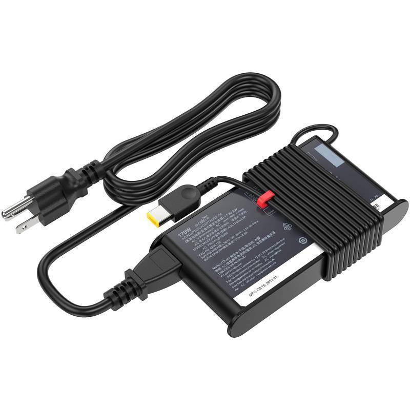 lot 26363 image: Slim 170W Charger Fit for Lenovo Legion Slim 5 5i Yoga Pro 9i Lenovo ThinkPad P1 P16 IdeaPad Pro 5 Lenovo LOQ ADL170SCC3A 4X20S56697-20V 8.5A ac Adapter Laptop Power Supply - Retail $36