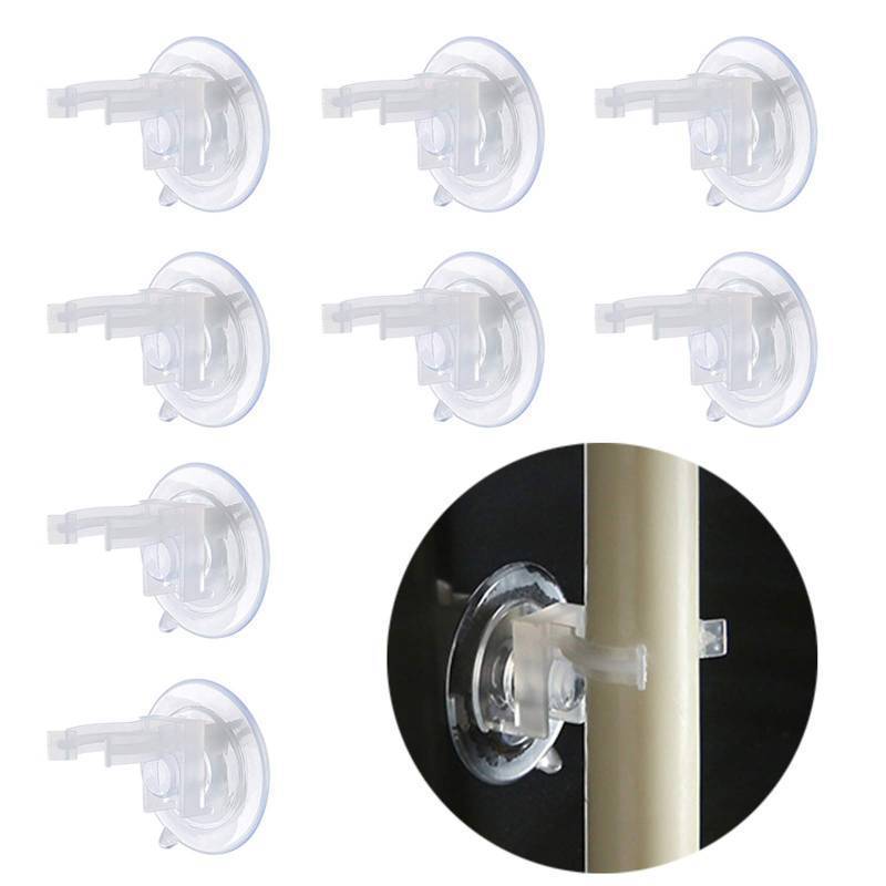 lot 16045 image: 8 Pack Christmas Candle Holder Clamps with Suction Cups - Ideal for Christmas Celebration Candles, Candlesticks Holders for Window Candles - Retail $12