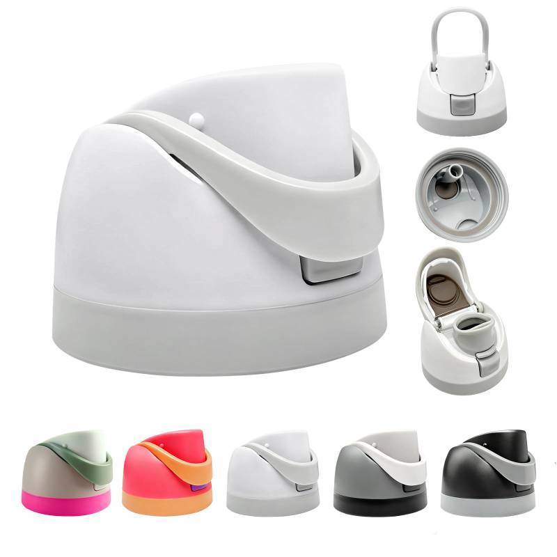 lot 5643 image: UNOONE Replacement Lid for Owala Freesip - Fits 16oz, 24oz, 32oz Bottles, Leakproof &amp BPA-Free Plastic Cap, Owala Lid Replacement Top Accessory (White)