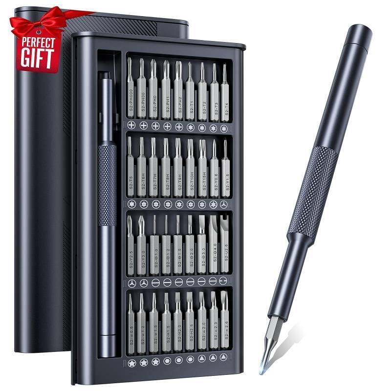 lot 6626 image: Stocking Stuffers for Men Adults Him, AXTH 37in1 Small Precision Screwdriver Set, Christmas Gifts, Professional Magnetic Mini Repair Tool Kit for Computer, Watch, Laptop, Tiny Electronic - Retail $10