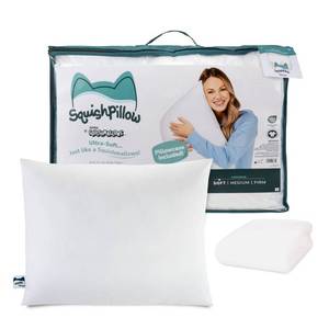 lot 8955 image: SquishPillow by Original Squishmallows Soft Bed Pillow and Ultra Soft Pillowcase Cover - Retail $30