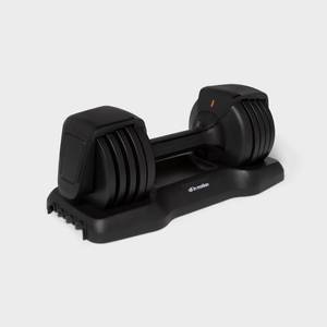 lot 8991 image: Adjustable Dumbbell 25lbs - All In Motion Steel & Plastic, Single Piece MISSING ONE PLATE - Retail $101