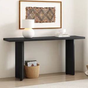 lot 8920 image: Modern Entryway Console Table Black