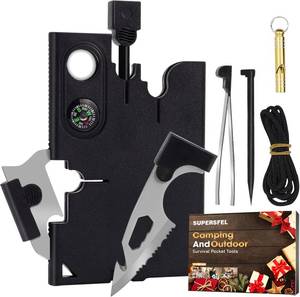 lot 1085 image: Credit Card Tool Multitool, Christmas Stocking Stuffers 18 in 1 Cool Gadgets