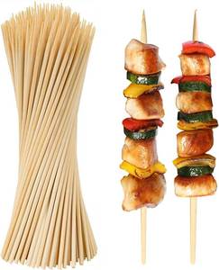 lot 2033 image: BETESINE 6.3mm Thick Bamboo Marshmallow Roasting Sticks, 30 Inch Extra Long Wooden Smores Sticks for Fire Pit, BBQ, Camping, Sausage, Marshmallow Skewers   100 PCS (Bamboo - 6 inch)