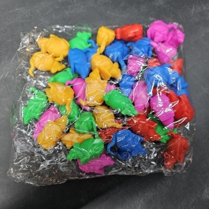 lot 2040 image: Halloscume 50 Pcs Halloween Mini Mice Red, Yellow, Green, Blue, Purple)