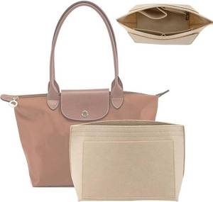 lot 2147 image: jiesinlov Purse Organizer Insert for Handbags,Felt Bag Organizers Suitable for Le Pliage Medium (Felt-Medium)