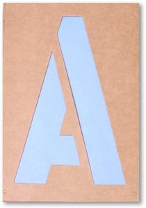 lot 2168 image: Lot of 2, Creative Start  Reusable Stencil, Letters, Numbers and Characters, 2, Gothic (098163)