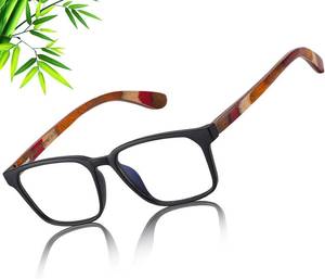 lot 2211 image: DUCO Wooden Computer Blue Light Blocking Glasses for Men Women Reading Gaming TV Phones U400 LensDC5212