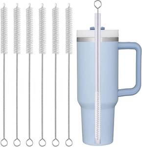 lot 2254 image: Stanley Straw Cleaner Brush,Extra Long 12 inch Stainless Steel Nylon Bristles Stanley Brush Cleaner for Cleaning 20-40 OZ Stanley Cup, Insulated Bottles, Water Bottles, Tumbler cups, Tube (6 Pcs)