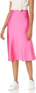 lot 2268 image: The Drop Womens Maya Silky Slip Skirt Hot Pink XXL