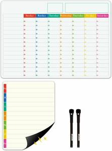 lot 2285 image: Monthly Magnetic Calendar for Refrigerator - Dry Erase Fridge Calendar Magnet (colourful2)