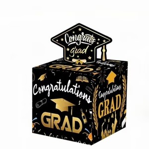 lot 2411 image: Graduation Money Box For Cash Gift Pull,Graduation Gifts For Women Men,Funny Graduation Gifts For College,Graduation Money Holder for Party Decorations, 4.7x4.7x4.7