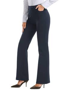 lot 1029 image: Stelle Women 2830 32 Bootcut Dress Pants Business Casual Work Pants with Pockets Pull On Regular Slacks for Office(28 Navy, XX-Large)