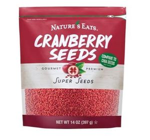 lot 1106 image: Natures Eats Cranberry Seeds 14oz (NO VISIBLE EXP DATE)