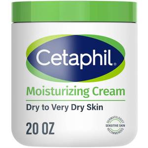 lot 1156 image: Cetaphil Face & Body Moisturizer, Hydrating Moisturizing Cream for Dry to Very Dry, Sensitive Skin, NEW 20 oz, Fragrance Free, Non-Comedogenic, Non-Greasy (Packaging May Vary)
