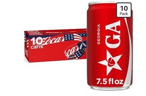lot 1171 image: Coca-Cola Cans, 7.5 fl oz, 10 Pack