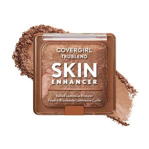 lot 1188 image: COVERGIRL TruBlend Skin Enhancer Baked Luminous Bronzer, with Hyaluronic Acid & White Rose Extract, Blends Seamlessly - 310 Toasted Butterscotch (Light Medium Bronze with Rose Gold Swirls)