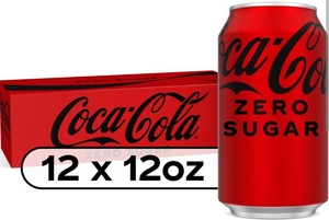 lot 1292 image: Coca-Cola Zero Sugar Soda Cans 12 Pack