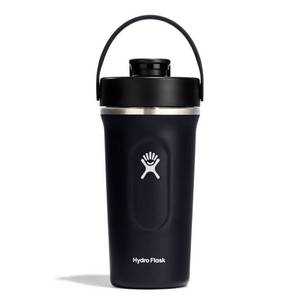 lot 1302 image: Hydro Flask 24oz Insulated Shaker Bottle - Black Double-Wall, BPA-Free, Leakproof - Retail $35