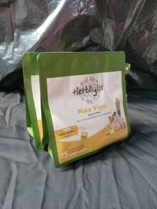 lot 1330 image: 2 pack Herblight Male Vigor Tea Sweet & Warm Blend 15 Bags each  - Retail $15