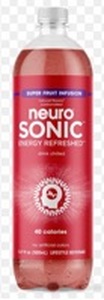 lot 1359 image: NeuroSONIC Super Fruit Infusion Energy Drink 4 Pack&nbsp