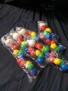 lot 1409 image: Set of 5 Colorful Wooden Caterpillar fine motor toys