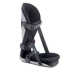 lot 1472 image: United Ortho Plantar Fasciitis Adjustable Leg Support Brace Fits Right or Left Foot for Soreness Relief, Foot Pain and Stretching, Large, Black - Retail $36