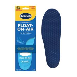 lot 1479 image: Dr. Scholls Float-On-Air Comfort Insoles, Women, 1 Pair, Full Length - Retail $14