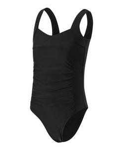 lot 1497 image: Yizuoding Girls One Piece Swimsuit Ruffled Teen Girl Swimsuit Size 14-16 Wide Straps Girls Swimwear 14Y for Bathing Suits Black 003