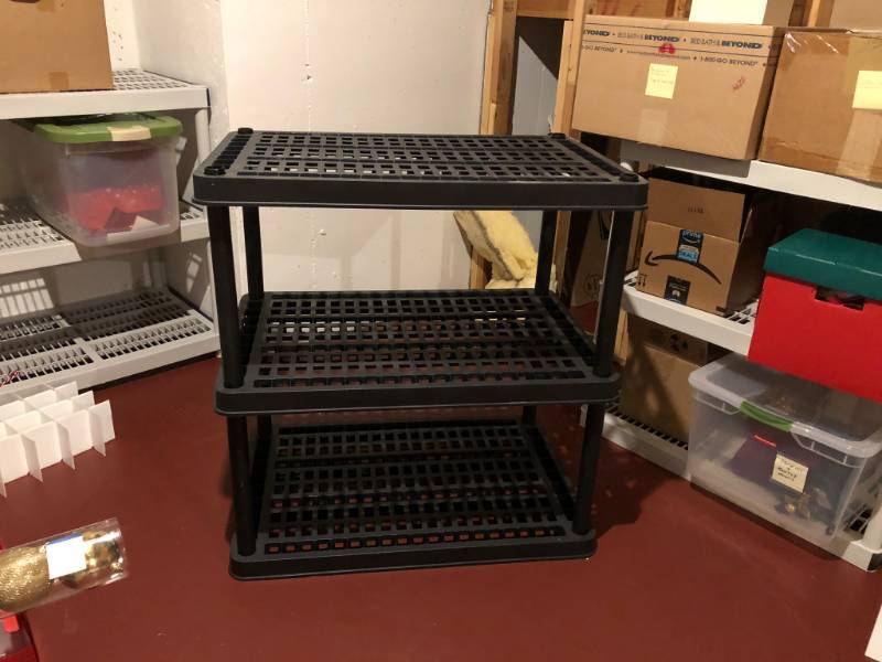lot 5146 image: 3 tier plastic shelf