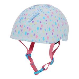 lot 4010 image: Raskullz Lil Star Bright Infant Girls Bike Helmet - White - Retail $25