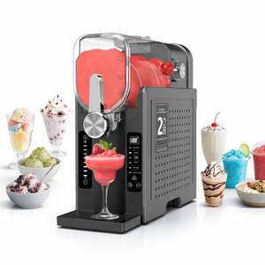 lot 4013 image: Oylus Soft Serve Ice-Cream Maker 70oz Slushie Machine, No Ice Needed, Self-Cleaning with One-Touch Reservation &amp 6 Preset Programs for Sorbet, Frozen Margaritas, Milkshakes, Frappas and More - Retail $209