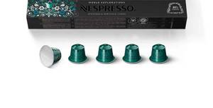 lot 4073 image: Nespresso Capsules Original Line, Stockholm Fortissio Lungo, Dark Roast Coffee, 10 Count Coffee Pods