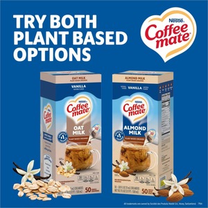 lot 4132 image: Coffee mate Plant Based Almond Milk Vanilla Non-Dairy Creamer  0.375 fl oz  50 Tubs&nbsp