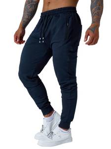 lot 4190 image: Punwet Mens Jogging Casual Pants Joggers Sweatpants Active Athletic Workout for Men Navy L - Retail $18
