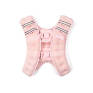 lot 4221 image: Blogilates 10 Pound Weighted Vest - Pink - Retail $35